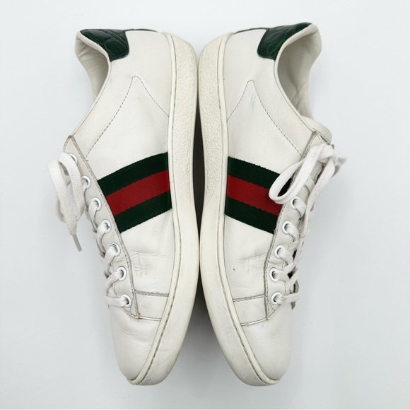Gucci Ace Striped Women’s Sneakers 387993 - Picture 4 of 11